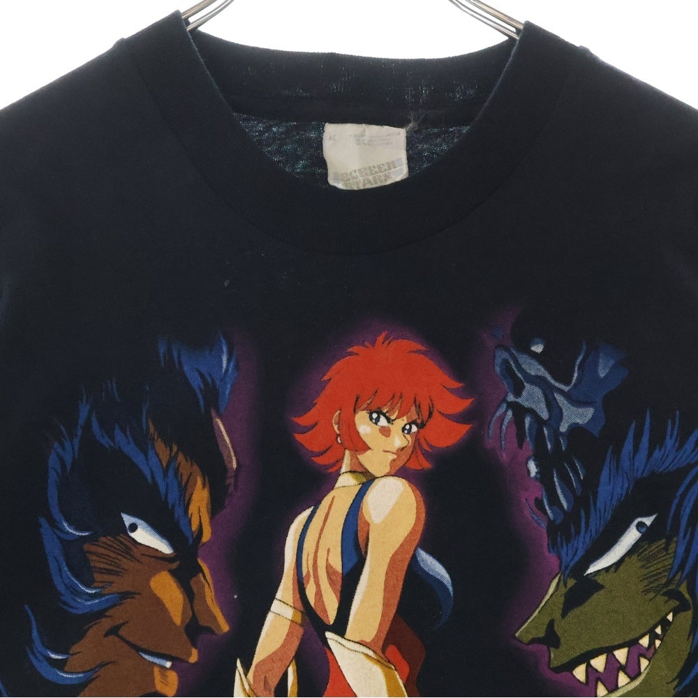 VINTAGE(ヴィンテージ) 90S VINTAGE CUTEY HONEY TEE ヴィンテージ キューティーハニー フロントプリントTシャツ 半袖クルーネックカットソー ブラック