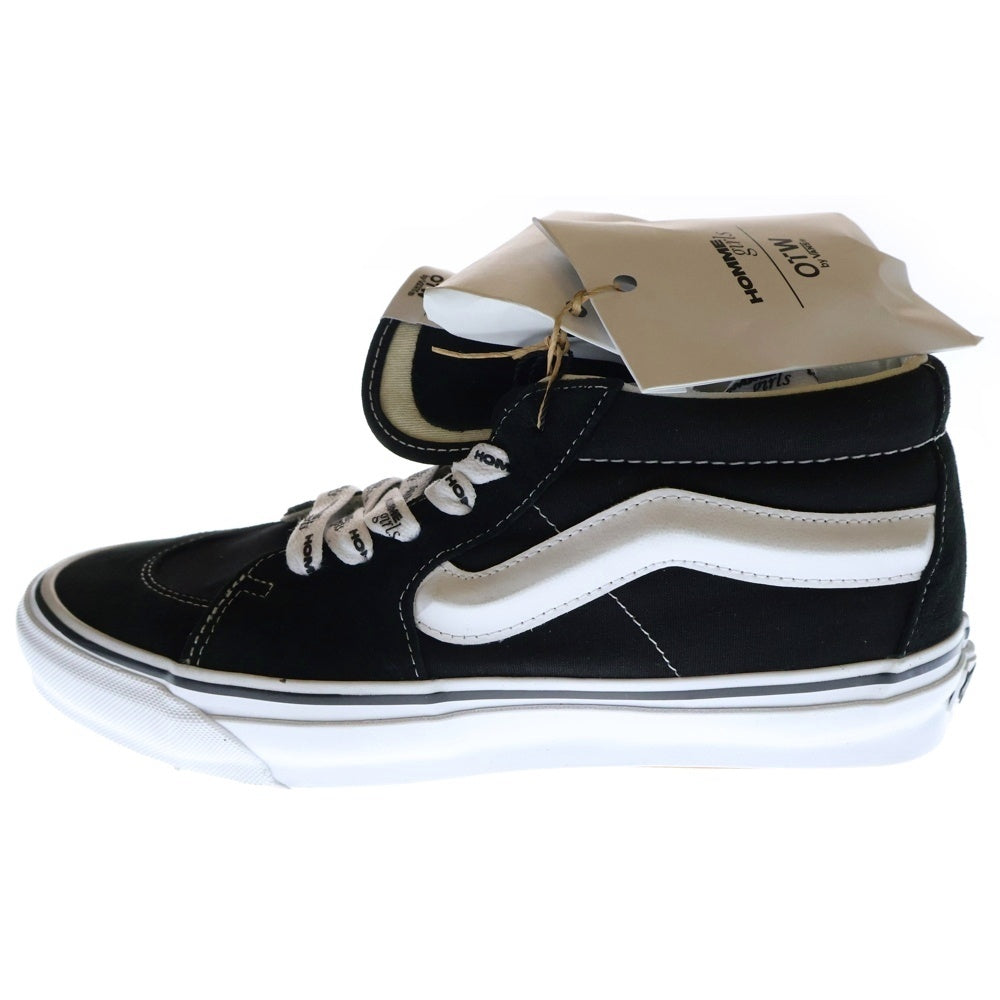 VANS(ヴァンズ) ×HOMME GIRLS OTW SK8 MID REISSUE 83 オムガールズ スケート リイシュー83 ミッドカットスニーカー ブラック US10.5/28.5cm VN000NBNCJK