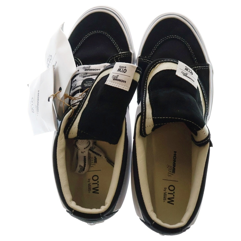 VANS(ヴァンズ) ×HOMME GIRLS OTW SK8 MID REISSUE 83 オムガールズ スケート リイシュー83 ミッドカットスニーカー ブラック US10.5/28.5cm VN000NBNCJK