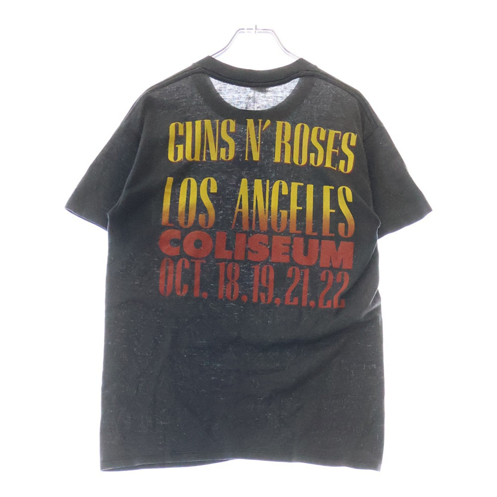 VINTAGE(ヴィンテージ) 90S VINTAGE GUNS N' ROSES LOS ANGELES COLISEUM ヴィンテージ ガンズ アンド・ローゼズ ロサンゼルス コロシアム 両面プリント クルーネック 半袖Tシャツ