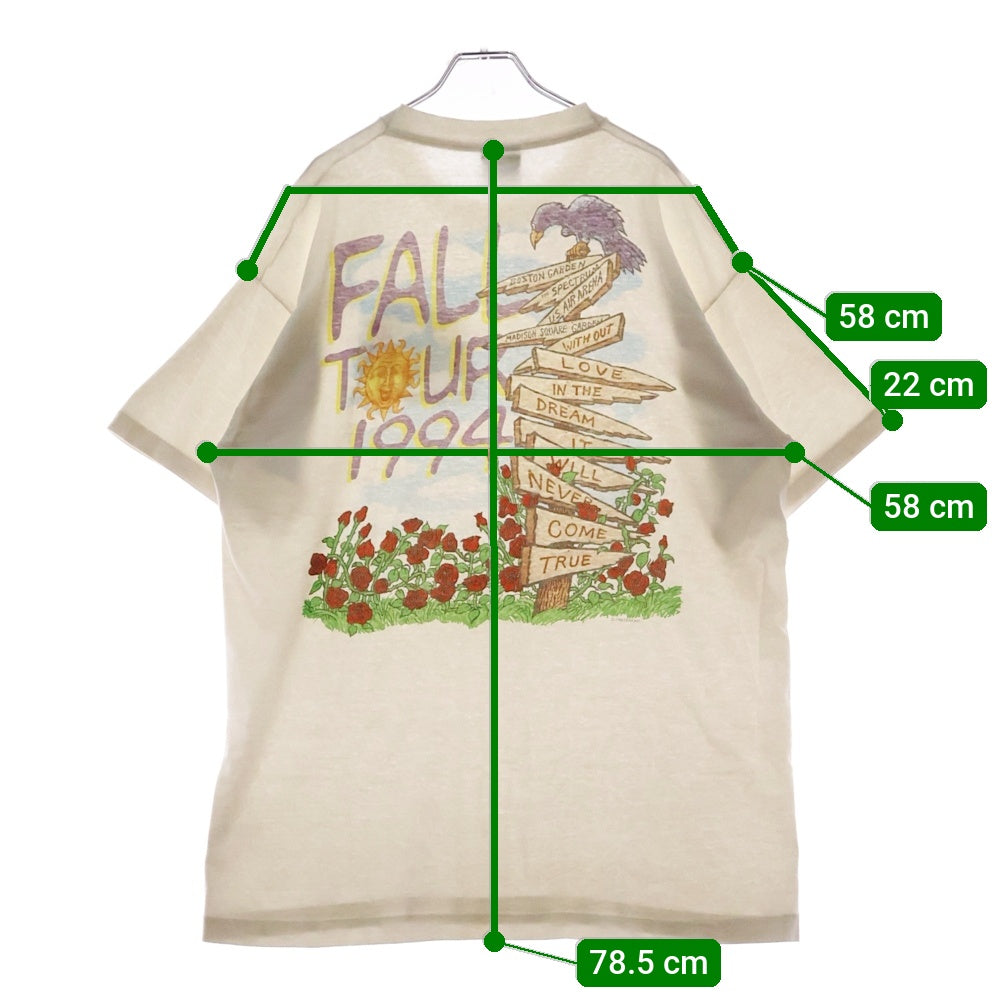 VINTAGE(ヴィンテージ) 90S VINTAGE GRATEFUL DEAD 1994 FALL TOUR TEE ヴィンテージ グレイトフルデッド 1994フォールツアー LIQUID BLUEタグ 両面プリントTシャツ 半袖クルーネック