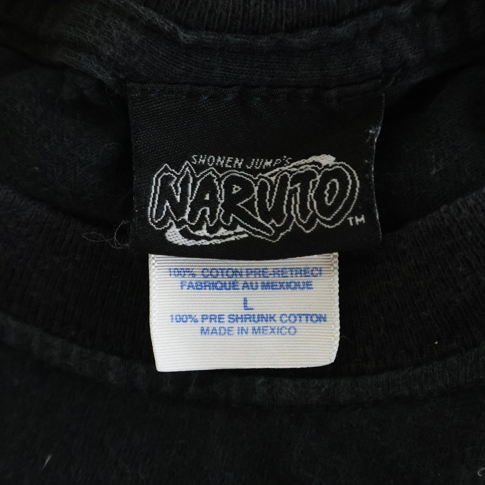 VINTAGE(ヴィンテージ) 00S VINATEGE NARUTO VS GAARA TEE ヴィンテージ ナルトVS我愛羅 2002年製 フロントプリントTシャツ 半袖クルーネックカットソー ブラック