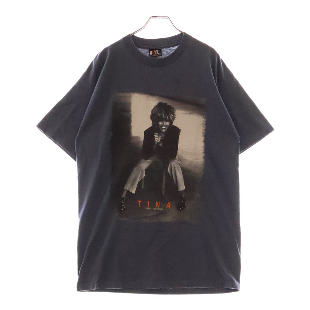 VINTAGE(ヴィンテージ) 00S VINTAGE TINA TURNER 2000 TOUR TEE 2000年ツアー ヴィンテージ ティナ ターナー 両面プリント クルーネック 半袖Tシャツ カットソー ブルー