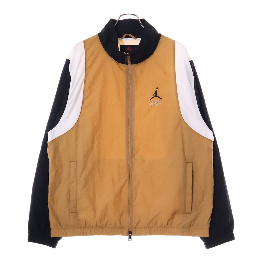 NIKE(ナイキ) JORDAN BRAND AS M J ESS MMBR JKT LEGEND DK ジョーダン ブランド ジップアップトラックジャケット ブラウン/ブラック/ホワイト FN4622-231