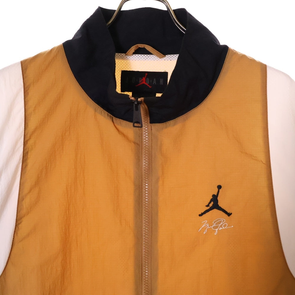 NIKE(ナイキ) JORDAN BRAND AS M J ESS MMBR JKT LEGEND DK ジョーダン ブランド ジップアップトラックジャケット ブラウン/ブラック/ホワイト FN4622-231