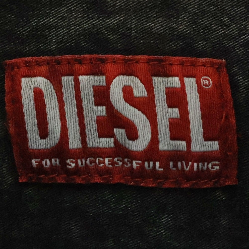 DIESEL(ディーゼル) S-LAZER レーザー加工 レギュラーカラー コットン 半袖シャツ グレー A12967 0KLAW