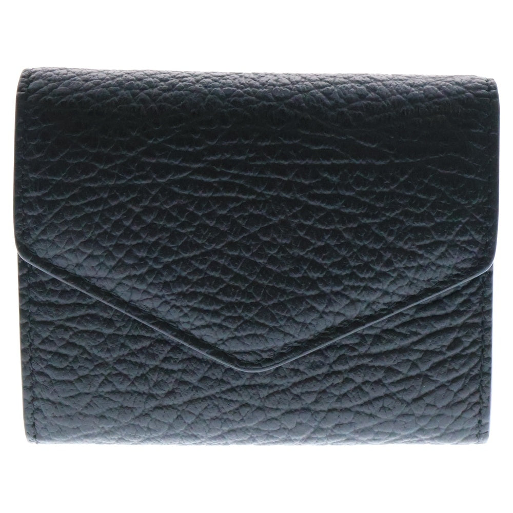 Maison Margiela 11(メゾンマルジェラ11) 25SS CARD HOLDER WALLET レザーカードケース ウォレット グレインレザー アコーディオン式 ブラック S56UI0149P4455T8013
