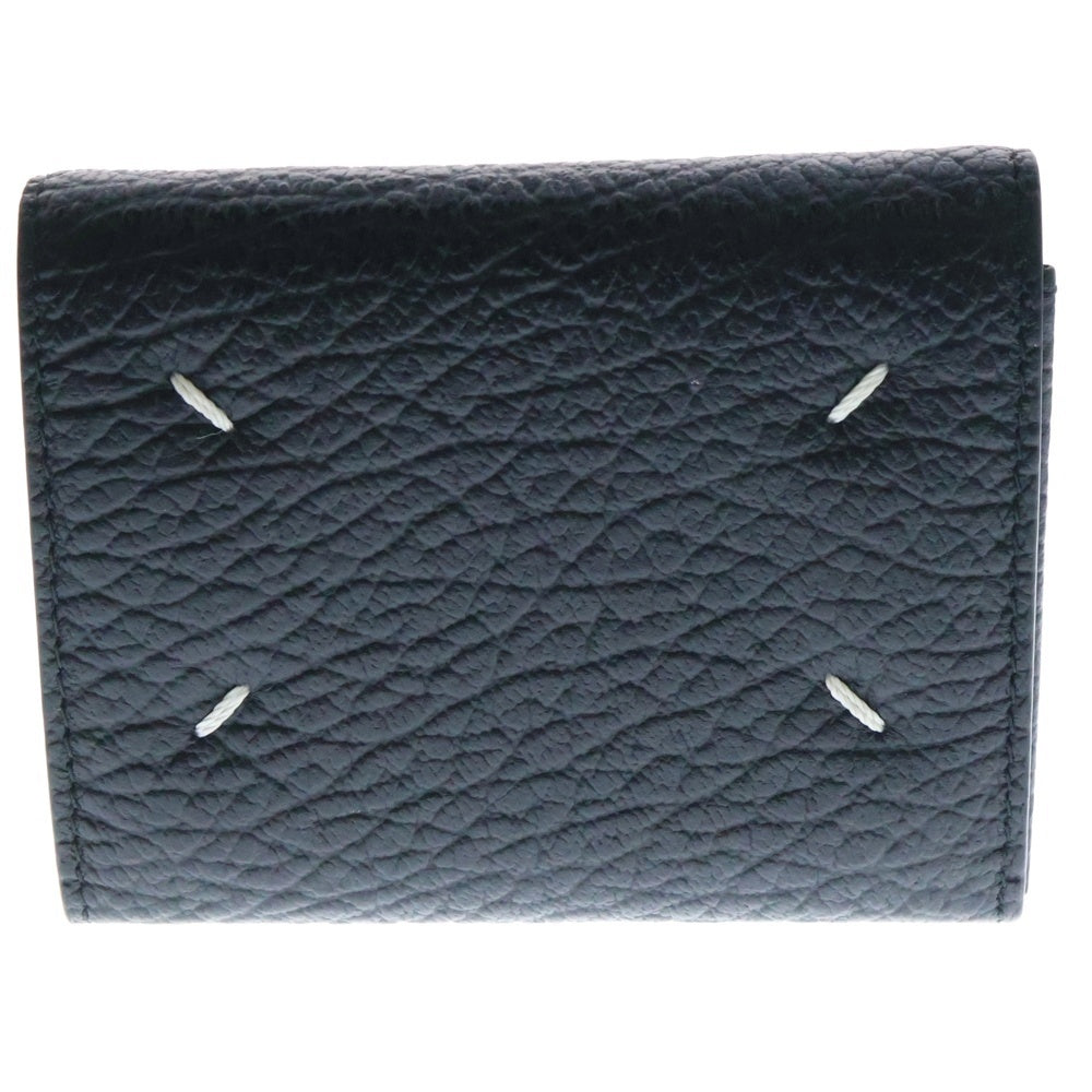 Maison Margiela 11(メゾンマルジェラ11) 25SS CARD HOLDER WALLET レザーカードケース ウォレット グレインレザー アコーディオン式 ブラック S56UI0149P4455T8013