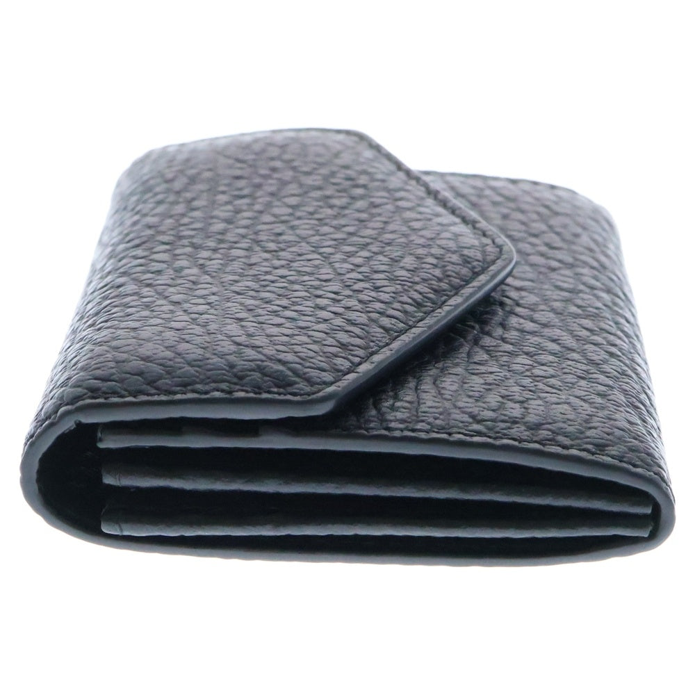 Maison Margiela 11(メゾンマルジェラ11) 25SS CARD HOLDER WALLET レザーカードケース ウォレット グレインレザー アコーディオン式 ブラック S56UI0149P4455T8013