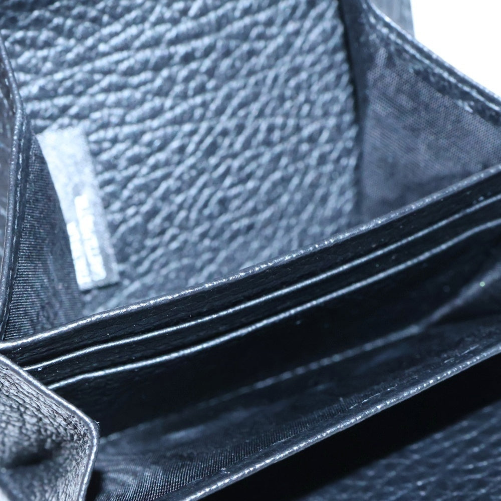 Maison Margiela 11(メゾンマルジェラ11) 25SS CARD HOLDER WALLET レザーカードケース ウォレット グレインレザー アコーディオン式 ブラック S56UI0149P4455T8013