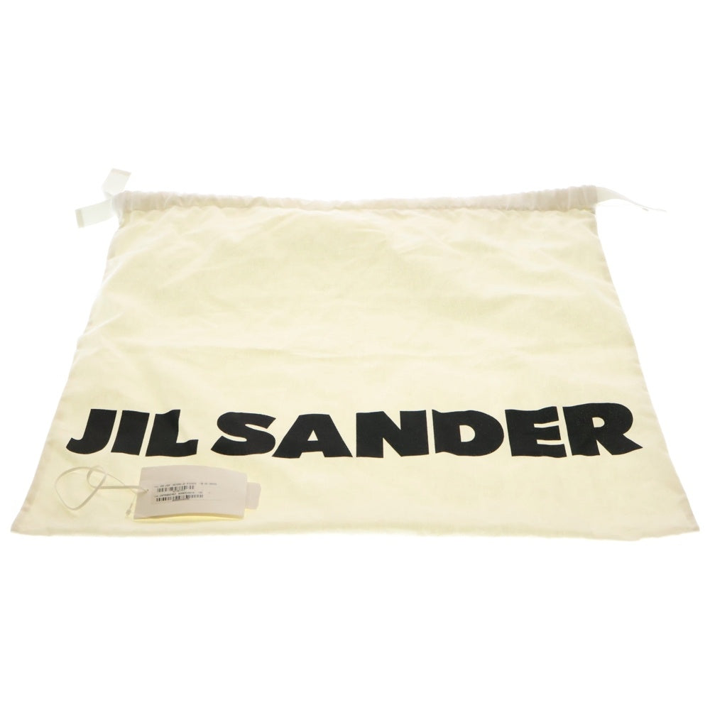 JIL SANDER(ジルサンダー) 21SS レザーハンドル ロゴプリント キャンバス トートバッグ ホワイト JSPR852457 WRB730014 102