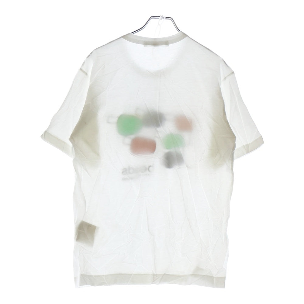 COMME des GARCONS(コムデギャルソン) PARFUMS BEARDS TEE パルファム フロントプリントTシャツ 半袖クルーネックカットソー ホワイト