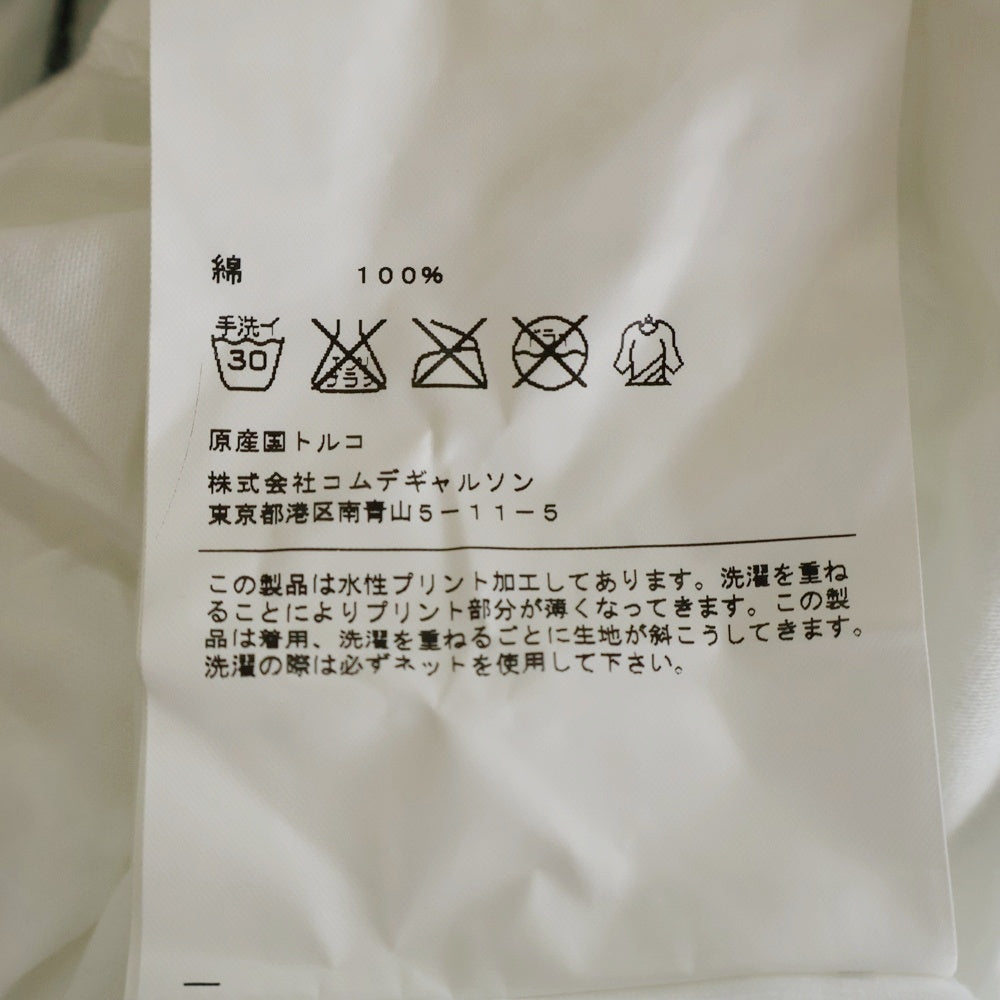 COMME des GARCONS(コムデギャルソン) PARFUMS BEARDS TEE パルファム フロントプリントTシャツ 半袖クルーネックカットソー ホワイト