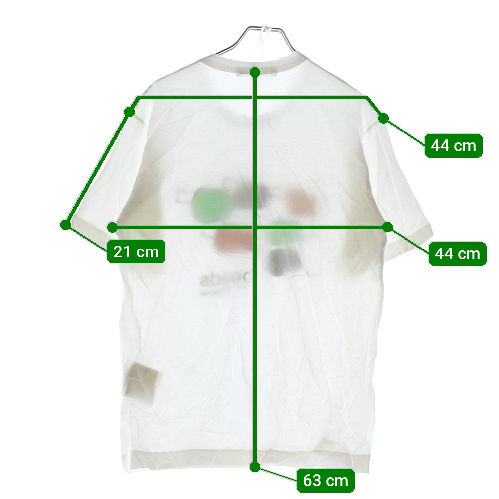 COMME des GARCONS(コムデギャルソン) PARFUMS BEARDS TEE パルファム フロントプリントTシャツ 半袖クルーネックカットソー ホワイト
