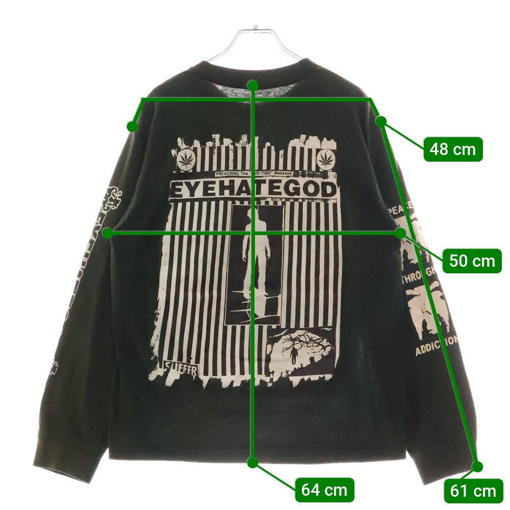 VINTAGE(ヴィンテージ) 90s EYEHATEGOD Children Of God Long アイヘイトゴッド プリント長袖Tシャツ カットソー