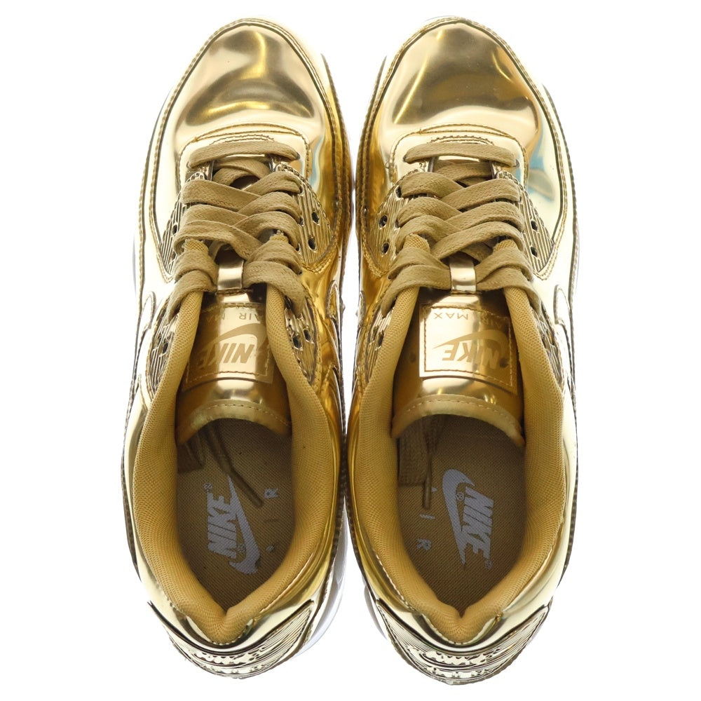 NIKE(ナイキ) WMNS AIR MAX 90 METALLIC GOLD ウィメンズ エア マックス 90 メタリック ゴールド ローカットスニーカー ゴールド/ホワイト US10/27cm CQ6639-700