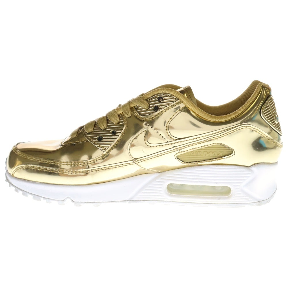 NIKE(ナイキ) WMNS AIR MAX 90 METALLIC GOLD ウィメンズ エア マックス 90 メタリック ゴールド ローカットスニーカー ゴールド/ホワイト US10/27cm CQ6639-700
