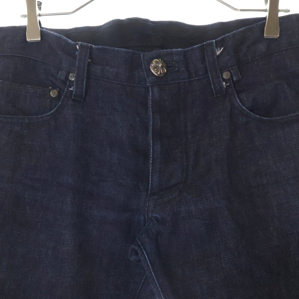 CHROME HEARTS(クロムハーツ) DNM PANTS クロスボールボタン 5ポケット フレアデニムパンツ インディゴ