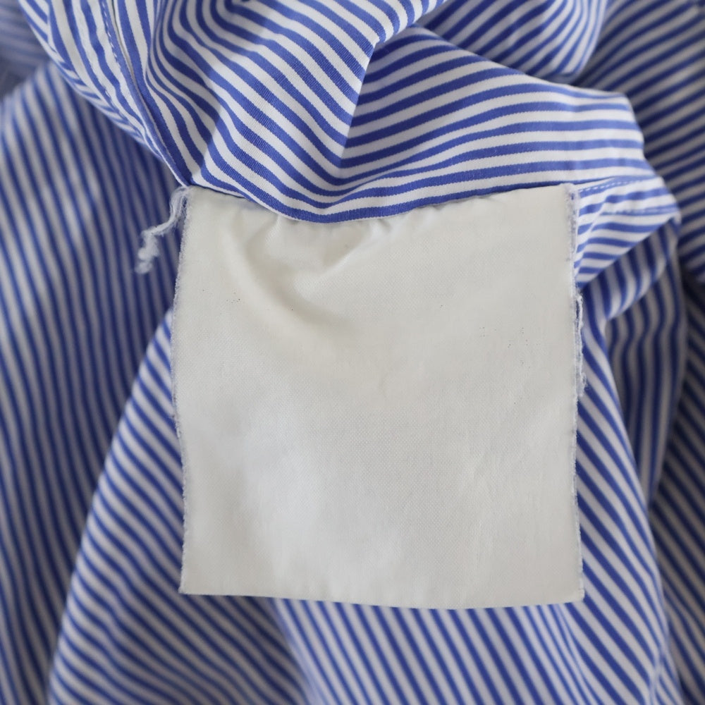COMME des GARCONS SHIRT(コムデギャルソンシャツ) ヨーク切替 長袖ストライプシャツ ブルー