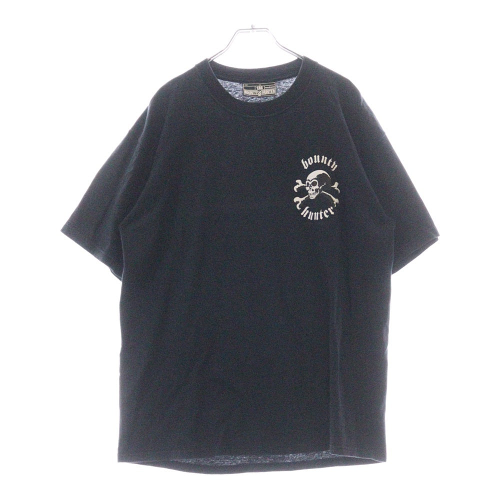 BOUNTY HUNTER(バウンティーハンター) 02SS スカルプリント クルーネック半袖tシャツ カットソー ブラック SMD2-TS0223-FOR SENSE