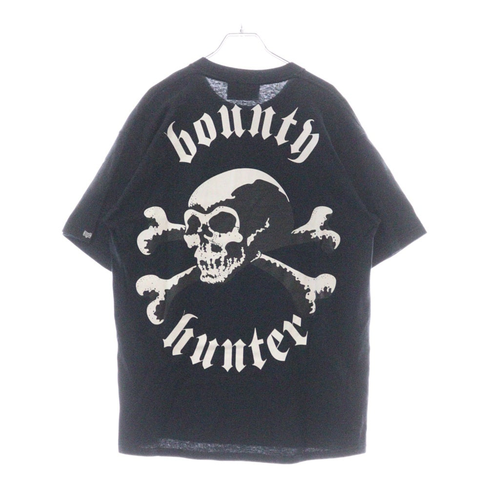 BOUNTY HUNTER(バウンティーハンター) 02SS スカルプリント クルーネック半袖tシャツ カットソー ブラック SMD2-TS0223-FOR SENSE