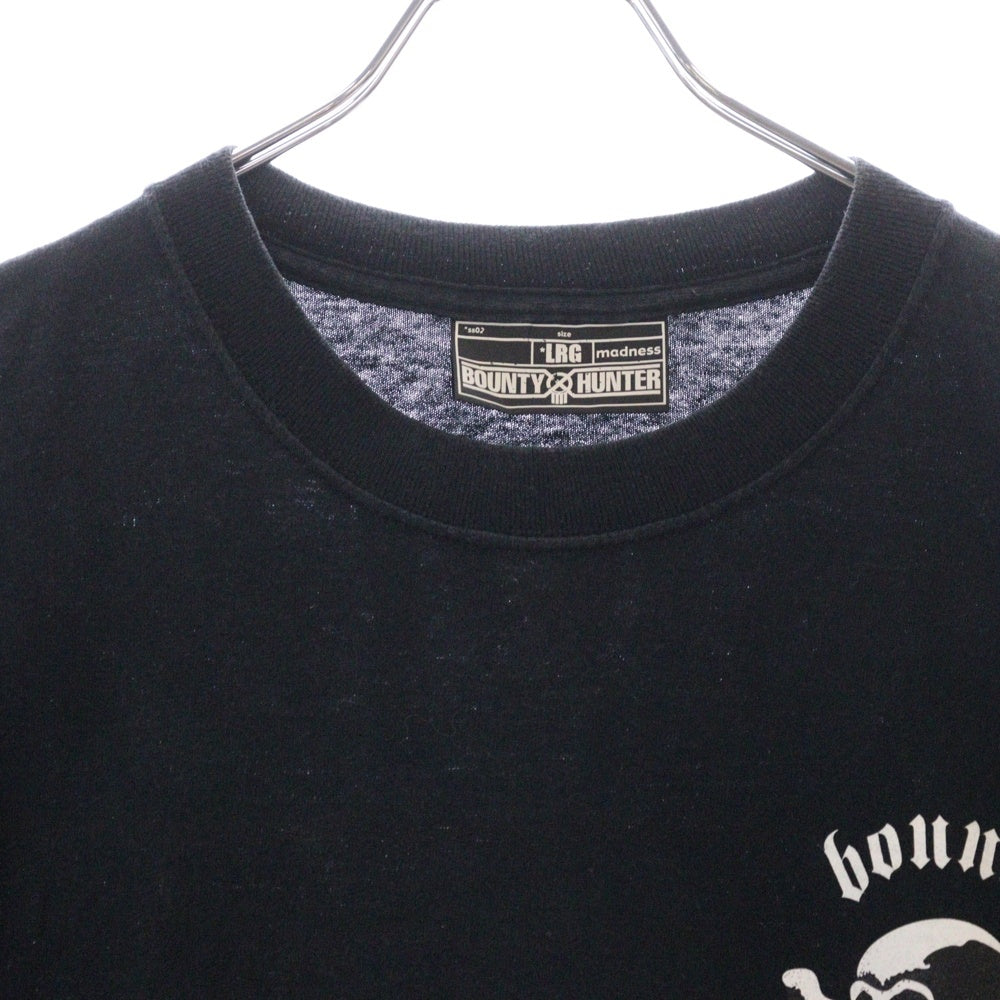 BOUNTY HUNTER(バウンティーハンター) 02SS スカルプリント クルーネック半袖tシャツ カットソー ブラック SMD2-TS0223-FOR SENSE