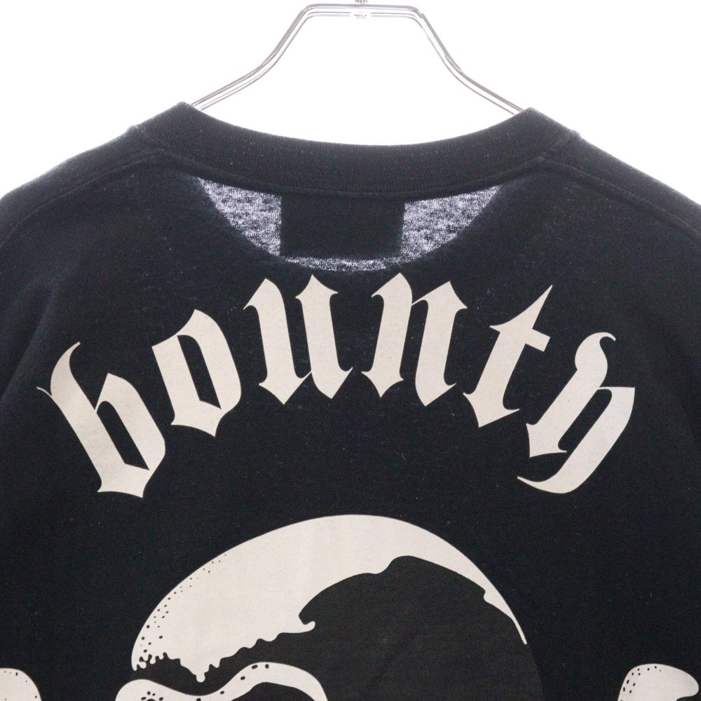 BOUNTY HUNTER(バウンティーハンター) 02SS スカルプリント クルーネック半袖tシャツ カットソー ブラック SMD2-TS0223-FOR SENSE