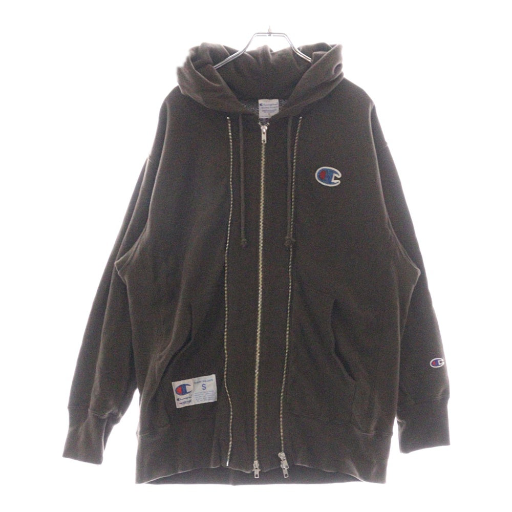 CHAMPION(チャンピオン) 25SS ×UNDERCOVER REVERSE WEAVE アンダーカバー リバースウィーブ フーデッド ジップアップ スウェット パーカー ブラウン C8-B107