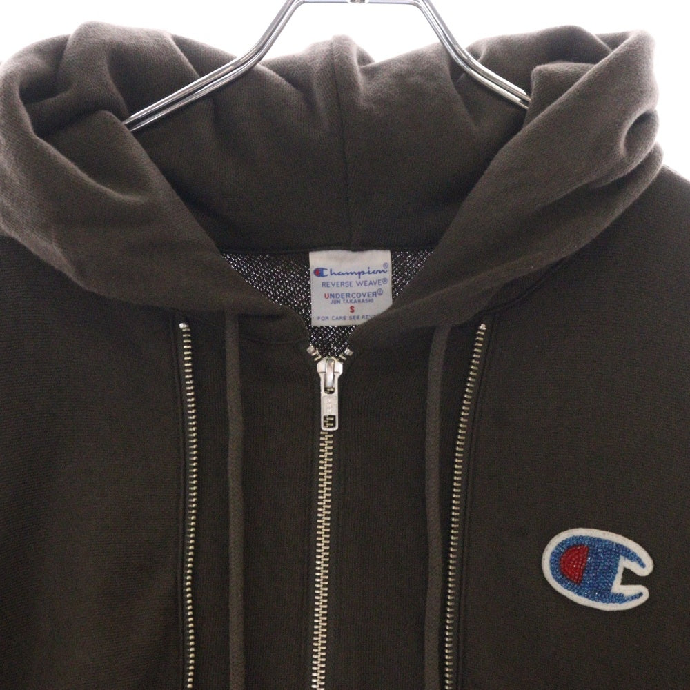 CHAMPION(チャンピオン) 25SS ×UNDERCOVER REVERSE WEAVE アンダーカバー リバースウィーブ フーデッド ジップアップ スウェット パーカー ブラウン C8-B107