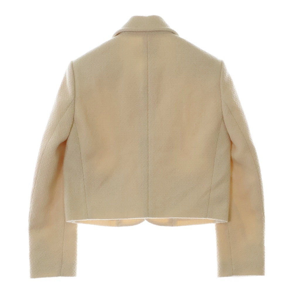 CELINE(セリーヌ) ベルヌイユ トリオンフボタン ツイード セットアップ スーツ ショート丈 ジャケット スカート アイボリー レディース 2V87V280Z.01EM