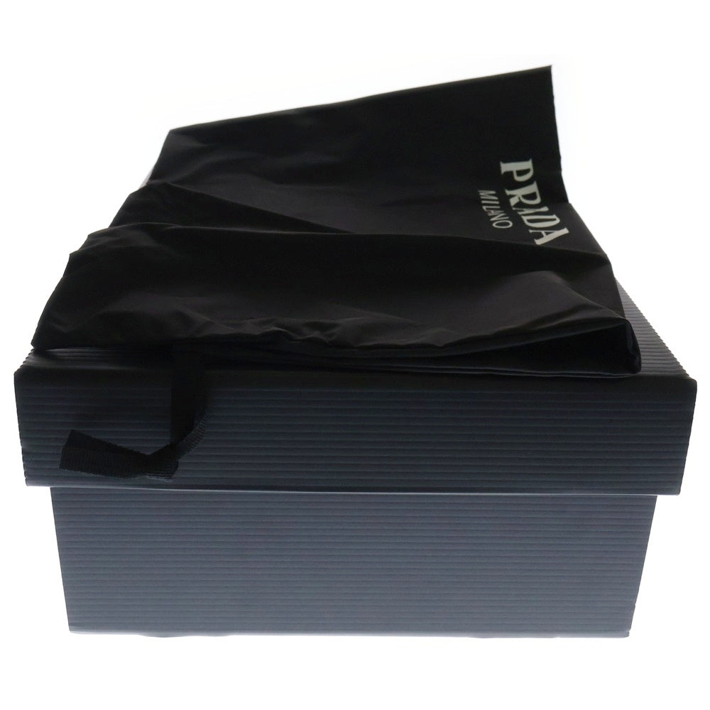 PRADA(プラダ) PRAX 01 Re-Nylon ブラッシュドレザー ローカットスニーカー ブラック 2EE369