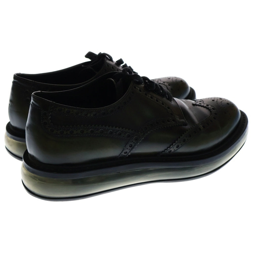 PRADA(プラダ) ウィングチップ レザースニーカー ダークグリーン 2EE098