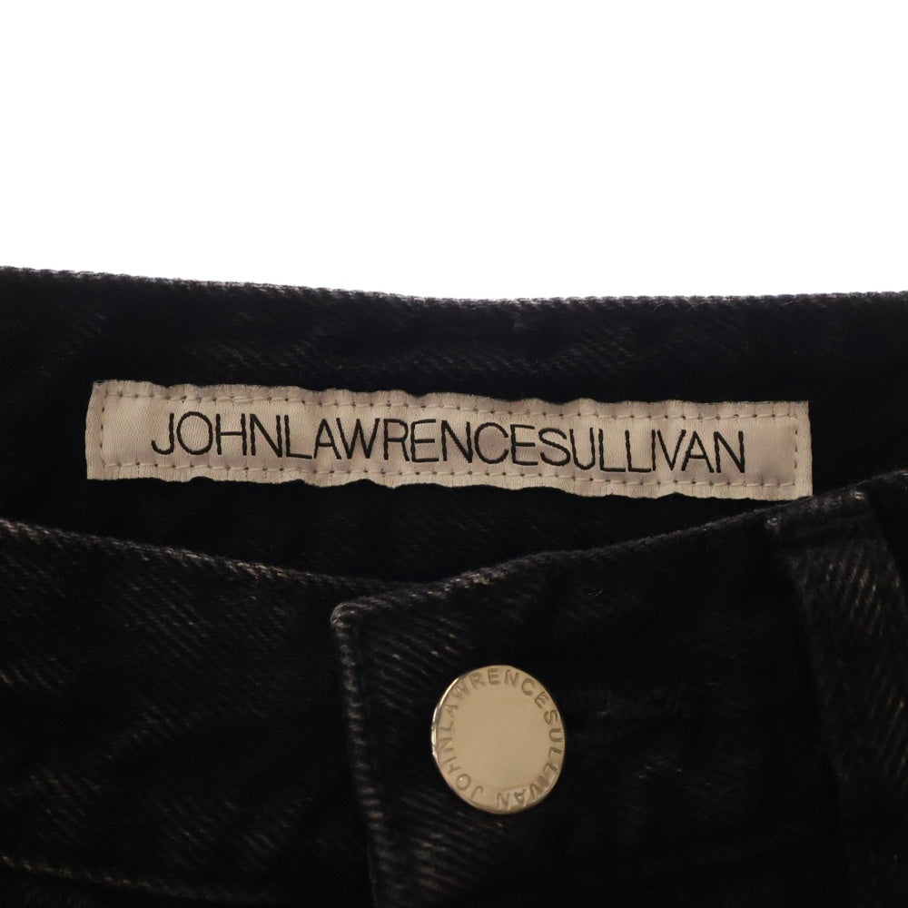 JOHN LAWRENCE SULLIVAN(ジョンローレンスサリバン) Washed Denim Straight Pants ウォッシュド 5ポケット ストレート デニムパンツ ブラック 2C014-0324-34
