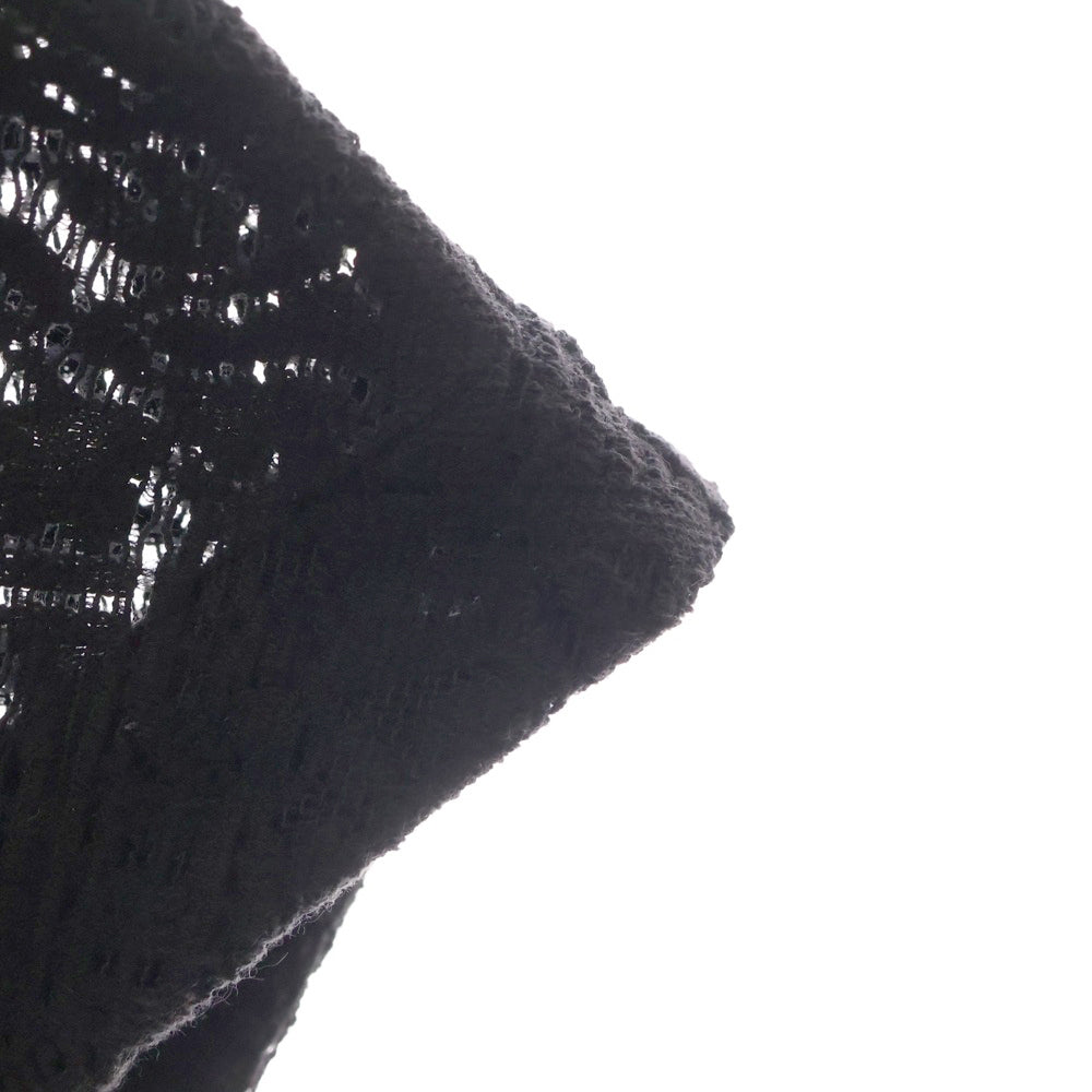 SHINYA KOZUKA(シンヤコズカ) 24SS HOLIDAY ラッセル コットン レギュラーカラー ノースリーブシャツ ブラック 2401SK37