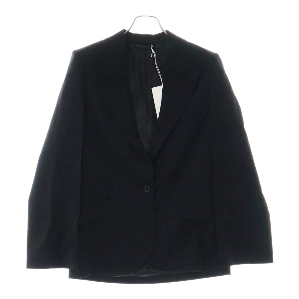 Acne Studios(アクネ ストゥディオズ) 1B ピークドラペル レギュラーフィット スーツ テーラードジャケット ブラック FN-WN-SUIT000639
