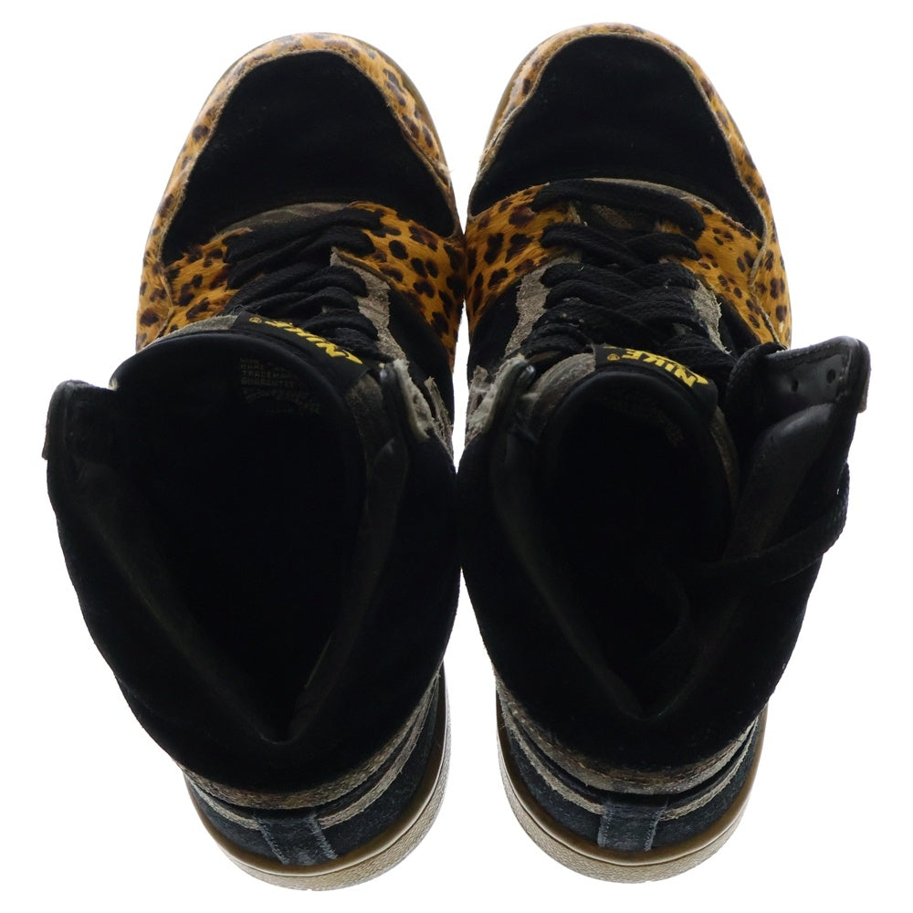 NIKE(ナイキ) 【観賞用 2007年製】 COURT FORCE HIGH PRMEIUM コートフォースハイプレミアム ビーストパック レオパード柄 ハイカットスニーカー US8/26cm 314429-021