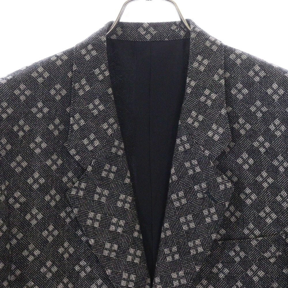 KENZO(ケンゾー) 総柄 シングルテーラードジャケット グレー