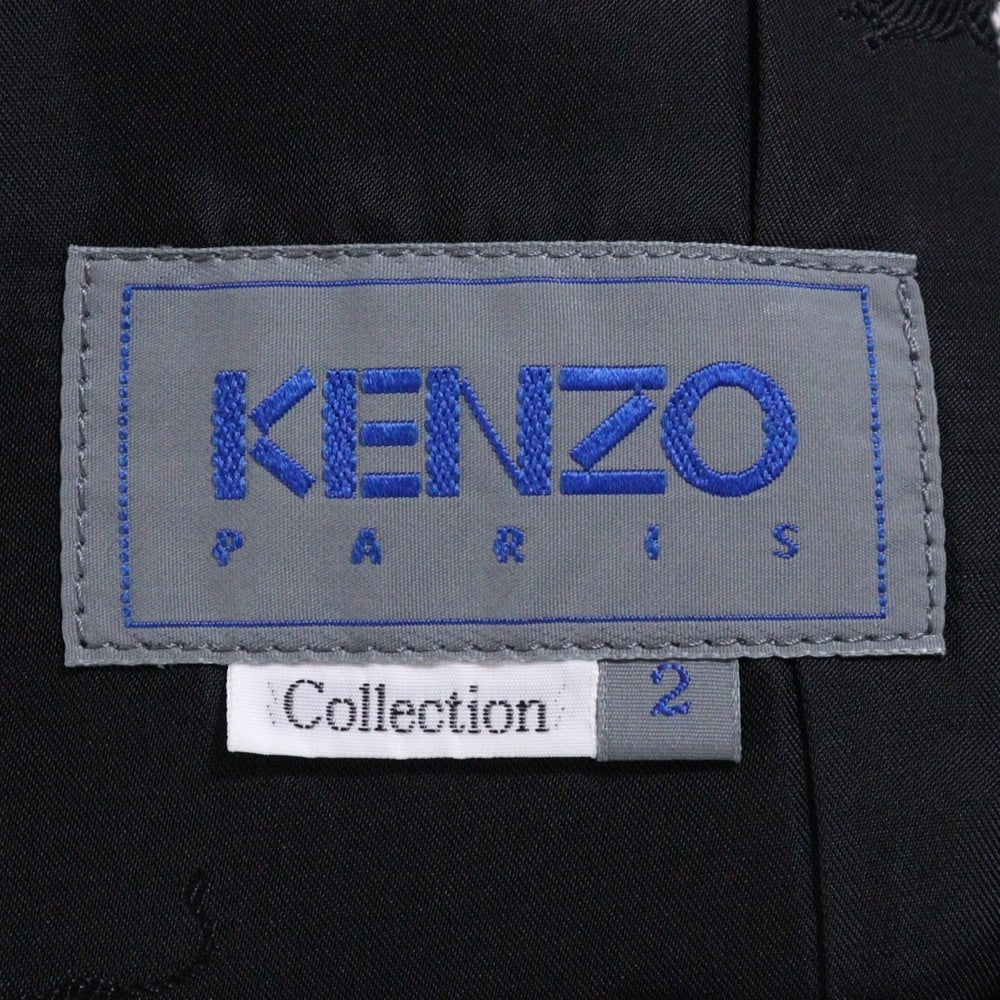 KENZO(ケンゾー) 総柄 シングルテーラードジャケット グレー