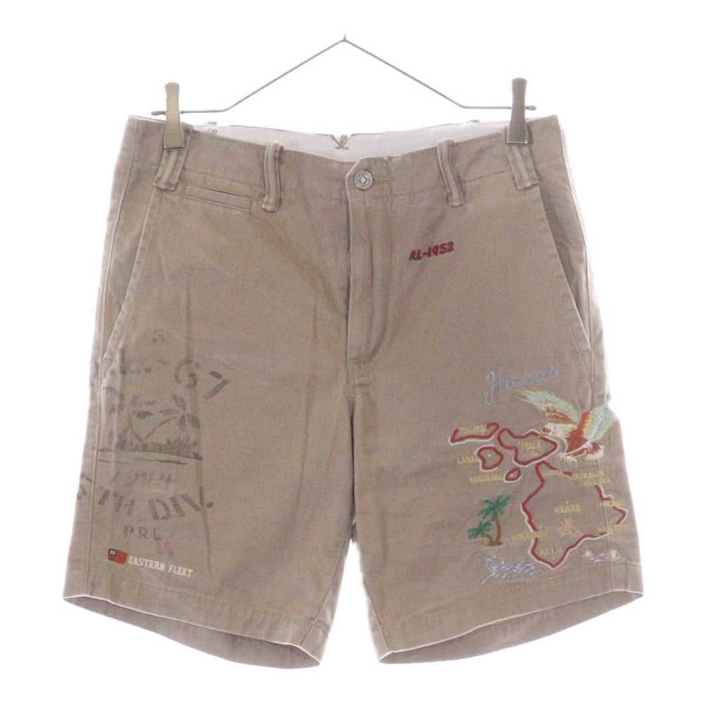 POLO RALPH LAUREN(ポロラルフローレン) ハワイ刺繍 チノツイルショーツ ハーフパンツ ベージュ