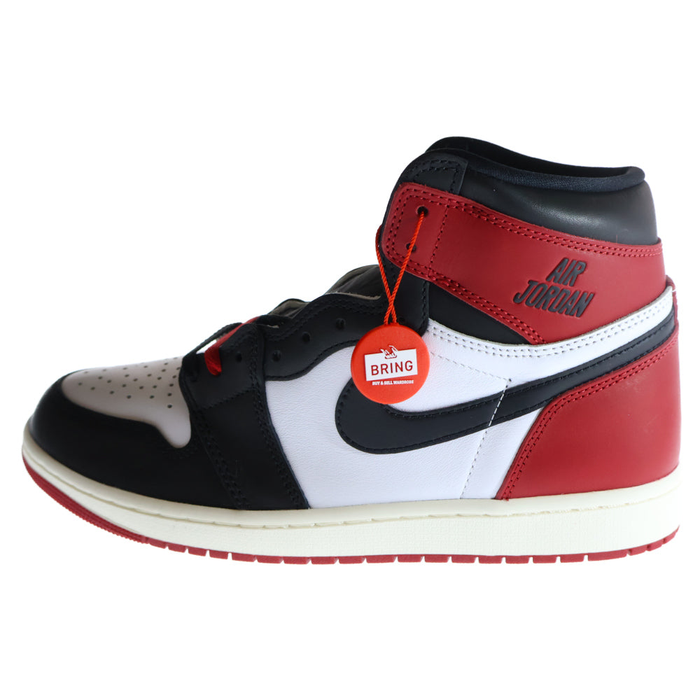 NIKE(ナイキ) AIR JORDAN 1 RETRO HIGH OG BLACK TOE REIMAGINED エアジョーダン1 レトロ OG ブラックトゥリイマジンド ツマ黒 ハイカットスニーカー DZ5485-106