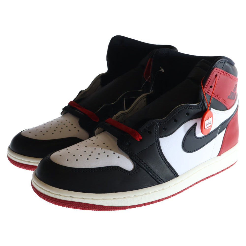 NIKE(ナイキ) AIR JORDAN 1 RETRO HIGH OG BLACK TOE REIMAGINED エアジョーダン1 レトロ OG ブラックトゥリイマジンド ツマ黒 ハイカットスニーカー DZ5485-106