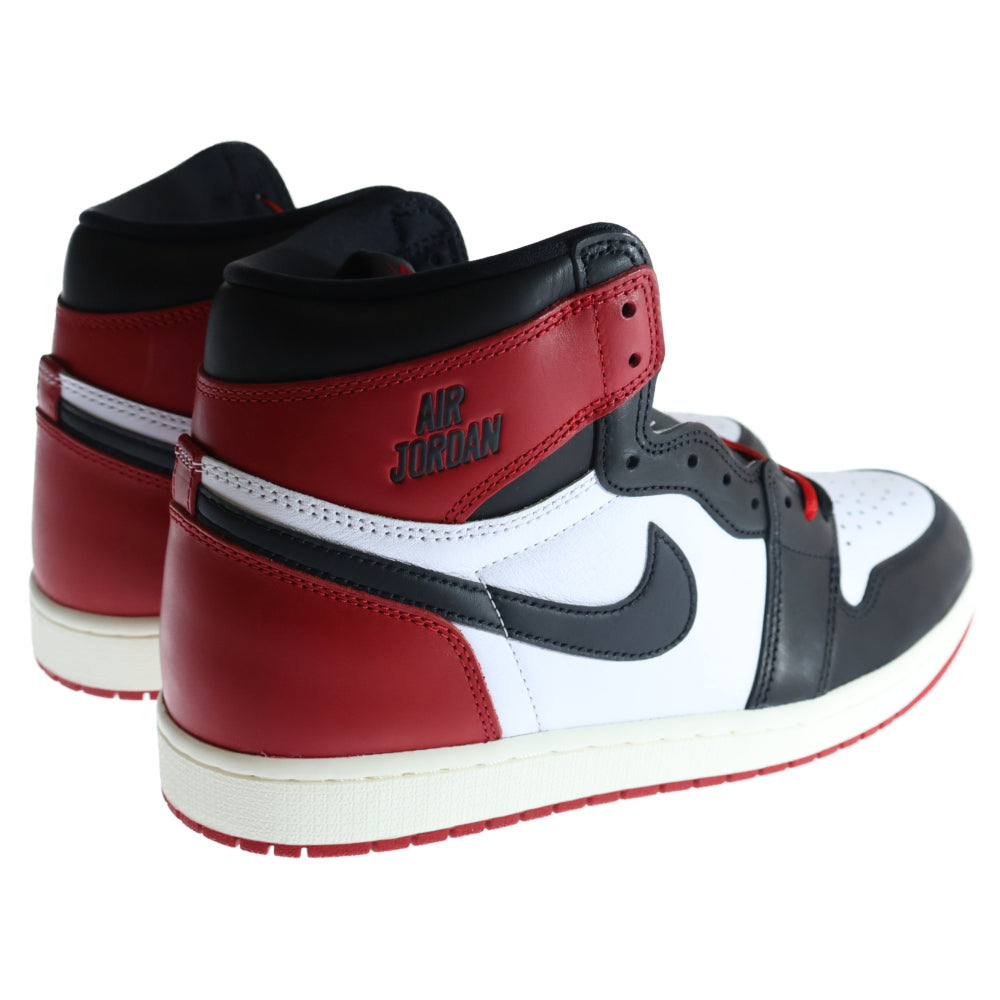 NIKE(ナイキ) AIR JORDAN 1 RETRO HIGH OG BLACK TOE REIMAGINED エアジョーダン1 レトロ OG ブラックトゥリイマジンド ツマ黒 ハイカットスニーカー DZ5485-106