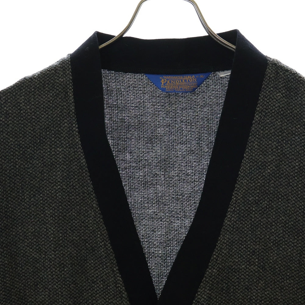 PENDLETON(ペンドルトン) 90S VINTAGE WOOL KNIT CARDIGAN ヴィンテージ USA製 クルミボタン ウールニットカーディガン グレー
