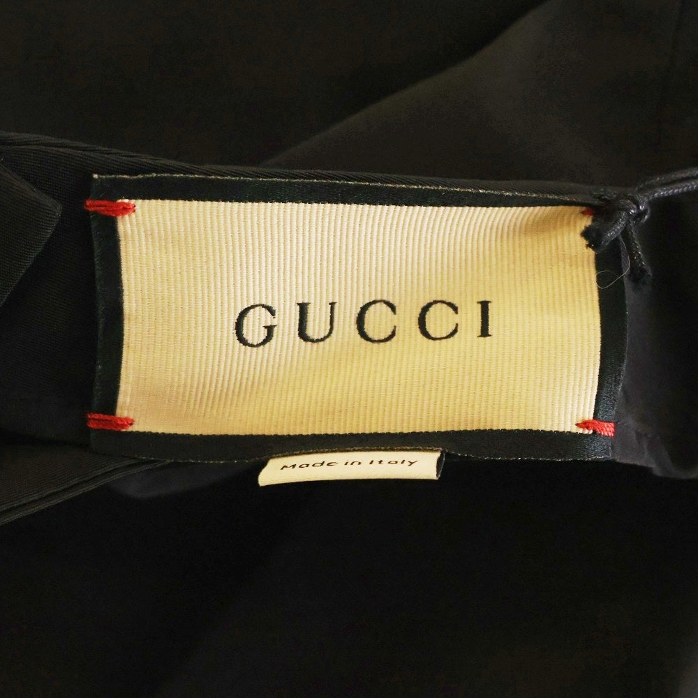 GUCCI(グッチ) サイドベルテッド スラックス パンツ ブラック レディース 690747 Z8AZE