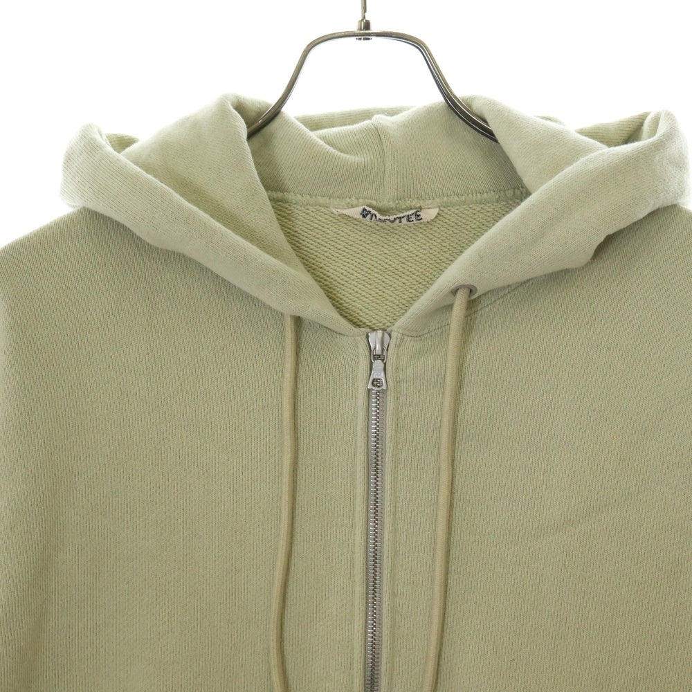 AURALEE(オーラリー) 24SS HEAVY BD SWEAT ZIP PARKA ヘビースウェットジップアップパーカー グリーン レディース A24SP05BU