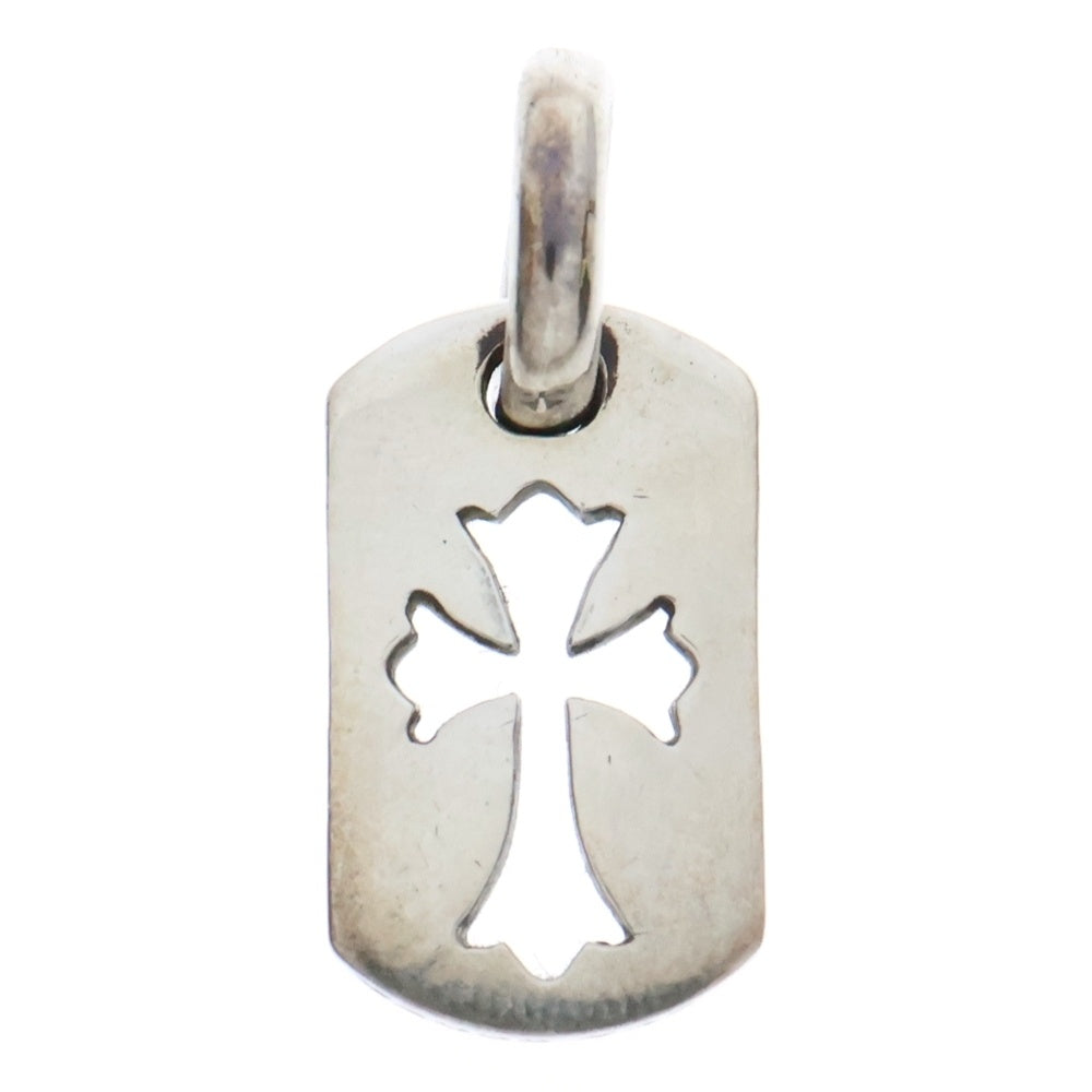 CHROME HEARTS(クロムハーツ) DT TNY CO CRS タイニーカットアウトクロスドッグタグ チャーム ペンダントトップ シルバー BCA252