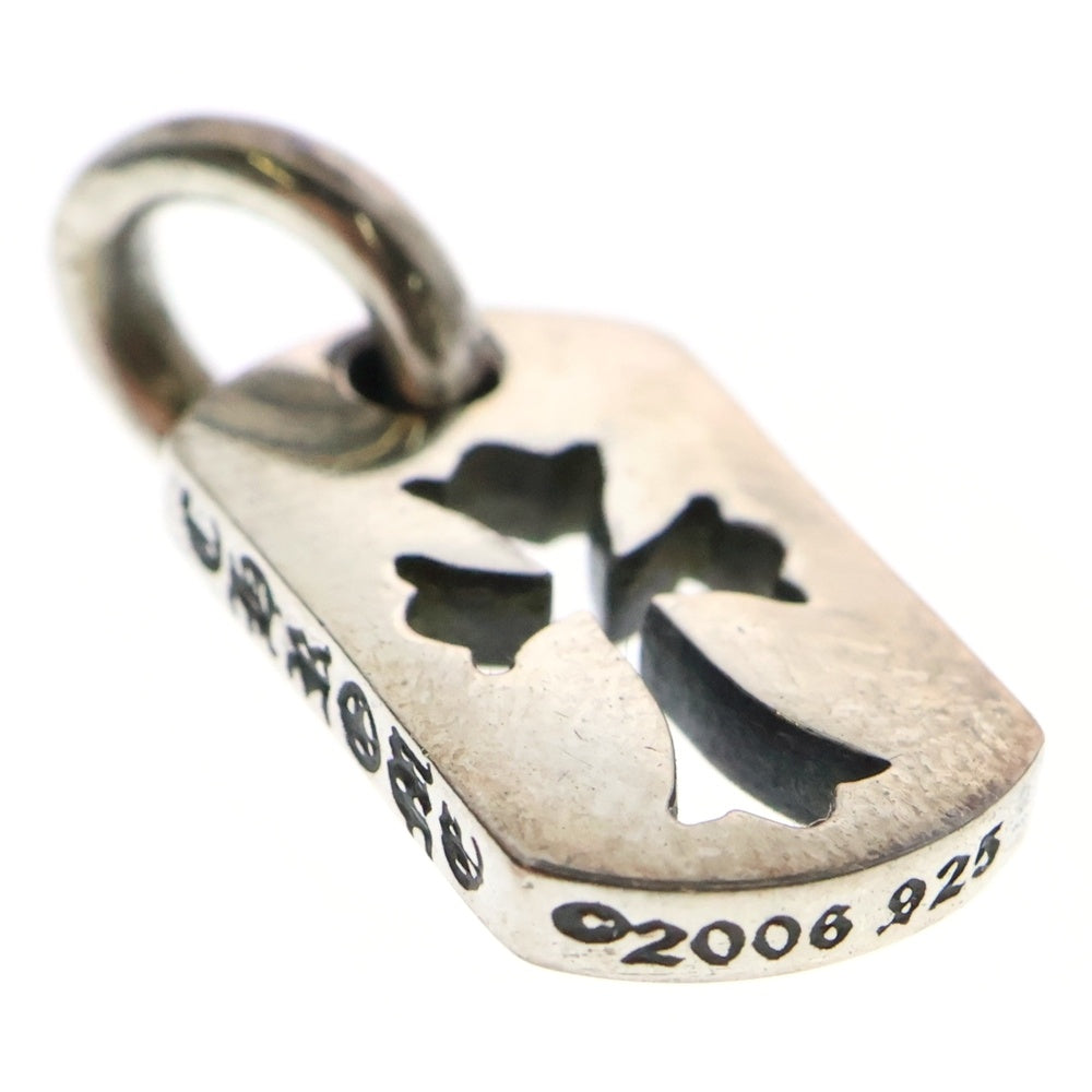 CHROME HEARTS(クロムハーツ) DT TNY CO CRS タイニーカットアウトクロスドッグタグ チャーム ペンダントトップ シルバー BCA252