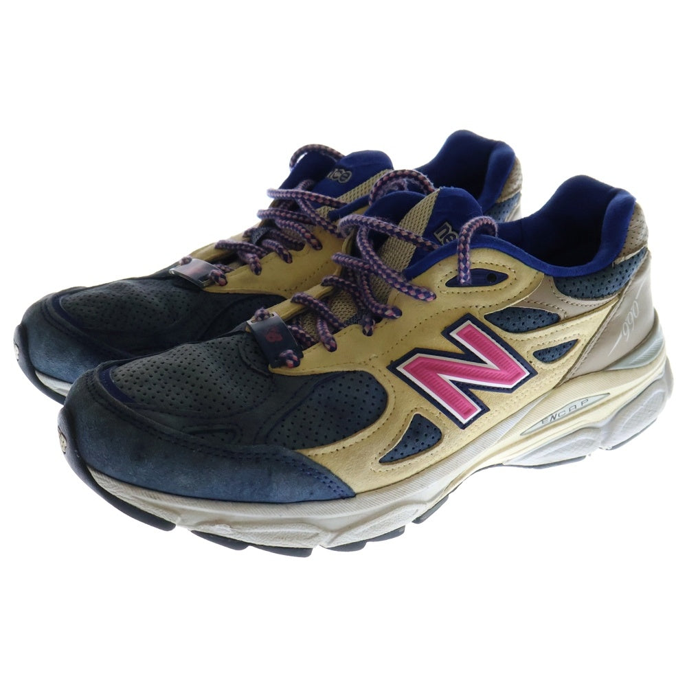 New Balance(ニューバランス) ×KITH M990KH3 DAYTONA キス 990V3 デイトナ ローカットスニーカーシューズ ベージュ/ブルー US8.5/26.5cm