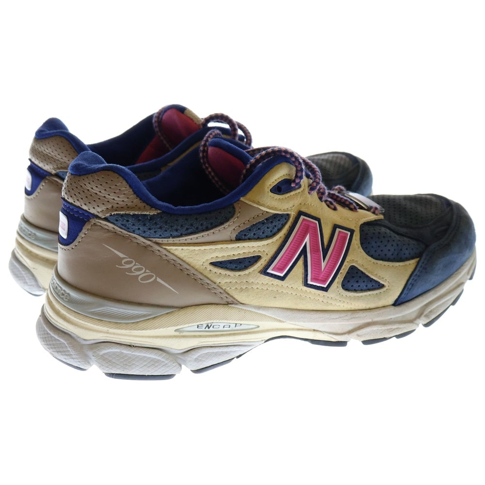 New Balance(ニューバランス) ×KITH M990KH3 DAYTONA キス 990V3 デイトナ ローカットスニーカーシューズ ベージュ/ブルー US8.5/26.5cm