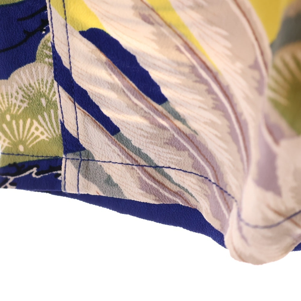 SUN SURF(サンサーフ) HUNT DOWN FROM SKY ハント ダウン フロム スカイ 総柄プリント レーヨン オープンカラー アロハ ハワイアン 半袖シャツ ブルー SS37573